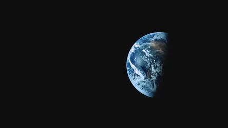 Earth Rising in the Cosmic Void - free space wallpaper 3840×2160