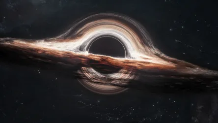 Cosmic Vortex: Black Hole's Luminous Dance - free cyberpunk wallpaper 3840×2160