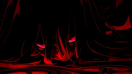 Crimson Gaze in Darkness - free wallpaper 3840×2160