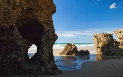 Ocean at the Beach - free landscapes wallpaper 5936×3710