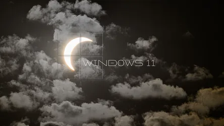 Monochrome Moon and Clouds - free technology wallpaper 5120×2880