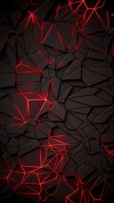 Crimson Fractures in Darkness - free wallpaper 736×1308