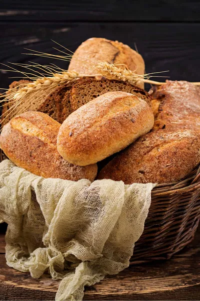 Artisan Bread and Wheat Still Life - free art & design wallpaper 1200×1800