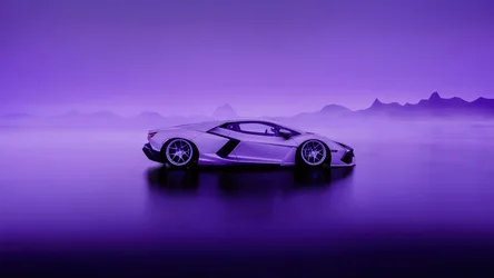 Purple Dream Machine in Mountain Twilight - free cars & vehicles wallpaper 3840×2160