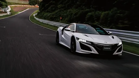 White NSX Racing Through Forest Curves - free cars & vehicles wallpaper 3840×2160