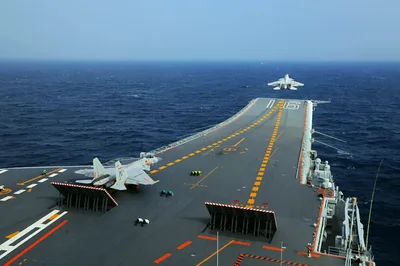 Military Fighter Jet Landing on Aircraft Carrier Deck - free cars & vehicles wallpaper 3500×2330