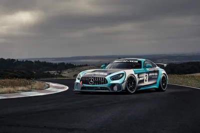 Mercedes-AMG GT3 Race Car On Mountain Circuit - free wallpaper 8185×5457