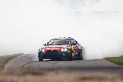 Red Bull Liveried BMW M Performance Drifting on Rural Road - free cars & vehicles wallpaper 6144×4098