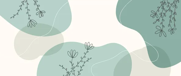 Serene Botanical Composition - free minimalist wallpaper 1920×810