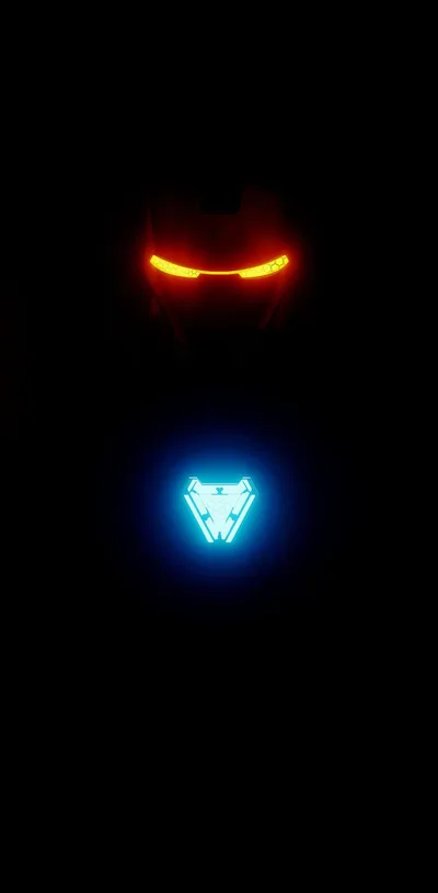 Glowing Eyes in the Darkness - free cyberpunk wallpaper 736×1499