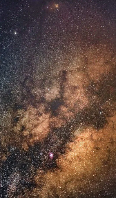 Milky Way's Cosmic Dance Through the Night - free space wallpaper 800×1368