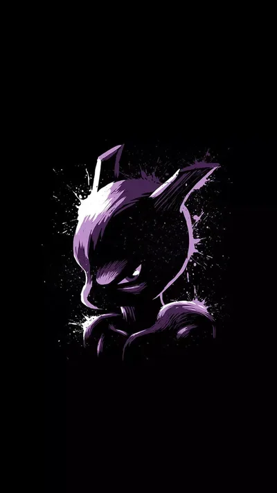 Shadow's Gaze: Purple Phantom - free dark wallpaper 800×1422