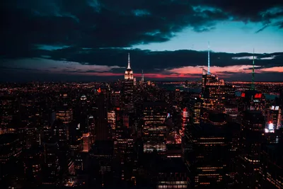 Manhattan's Twilight Glow - free city & urban wallpaper 2500×1668