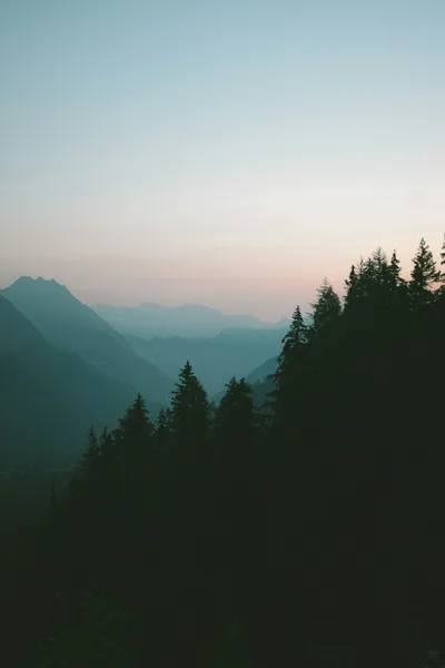 Misty Mountain Forest at Dusk - free gaming wallpaper 3000×4500