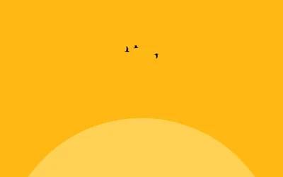 Golden Hour Flight - free minimalist wallpaper 1920×1200