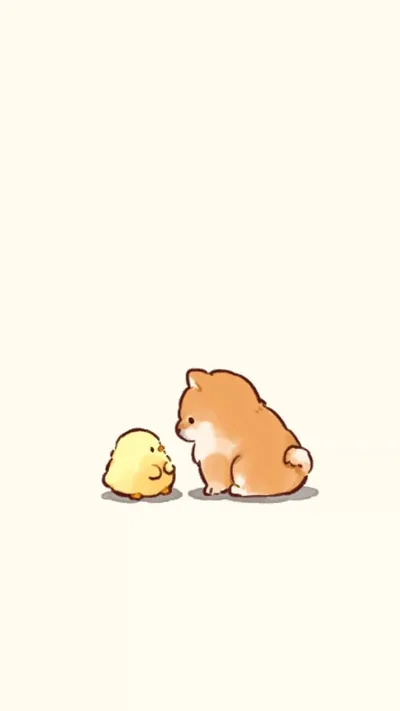 Fluffy Friends Meeting - free dark wallpaper 800×1422