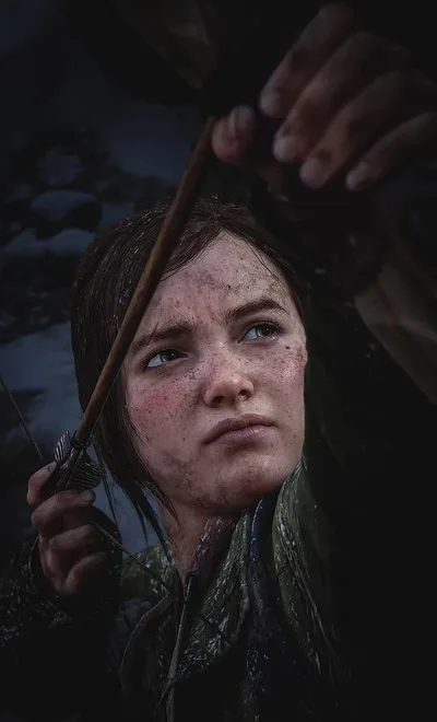 Weathered Archer in the Shadows - free weapons wallpaper 728×1201