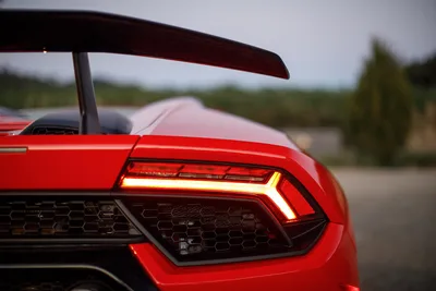 Red Sports Car Convertible with LED Taillight Detail - free cars & vehicles wallpaper 4096×2731