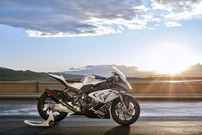BMW Sportbike on Highway with Mountain Sunset - free cars & vehicles wallpaper 4252×2835