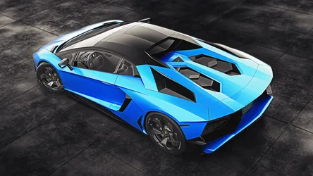Blue and White Supercar Design Concept Overhead View - free cars & vehicles wallpaper 1920×1080