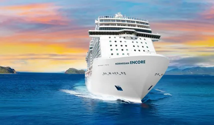 Norwegian Encore Cruise Ship at Sunset - free cars & vehicles wallpaper 2550×1490