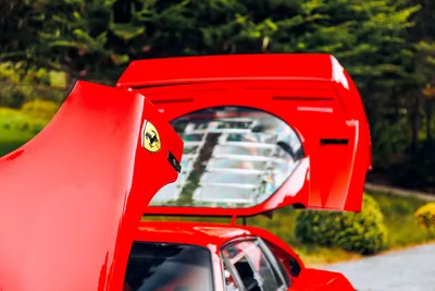 Red Ferrari Model Car With Open Door Display - free wallpaper 6720×4480