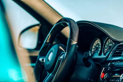 Sports Car Interior with Steering Wheel and Dashboard - free wallpaper 6720×4480