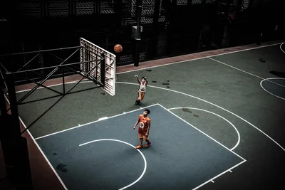 Young Athletes Playing Basketball on Urban Court - free sports wallpaper 5976×3992