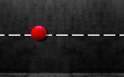Red Umbrella on Urban Street with White Line - free photography wallpaper 2499×1562