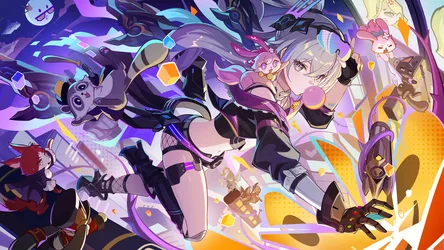 Colorful Anime Characters in Dynamic Action Pose - free anime wallpaper 3840×2160