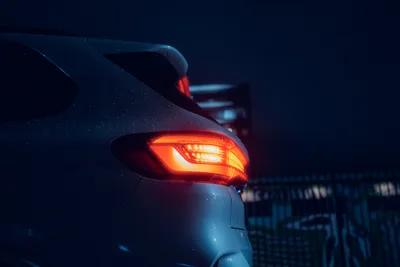 Illuminated Car Tail Light at Night - free cars & vehicles wallpaper 2048×1365