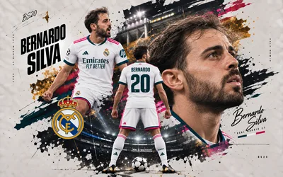 Bernardo Silva Real Madrid Player Portrait Wallpaper - free sports wallpaper 3840×2400