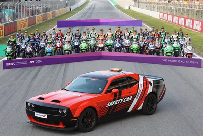 SBK 2024 Safety Car With Riders Team Photo - free cars & vehicles wallpaper 4000×2667