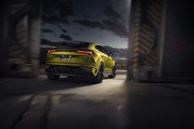 Yellow Sports SUV Under Industrial Bridge At Dusk - free cars & vehicles wallpaper 4500×3002