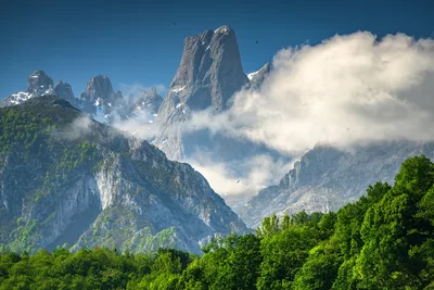Alpine Mountain Valley with Limestone Peaks and Forest - free wallpaper 6144×4096