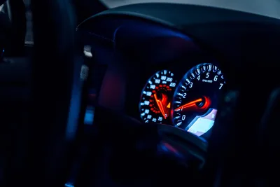 Illuminated Car Dashboard Gauges at Night - free cars & vehicles wallpaper 6000×4000