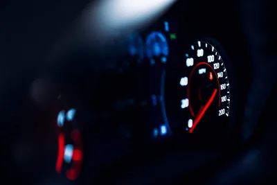 Illuminated Car Speedometer at Night - free cars & vehicles wallpaper 6000×4000