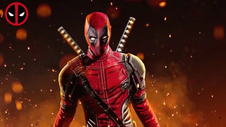 Deadpool Action Hero Portrait with Katana Swords - free movies & tv wallpaper 2300×1293