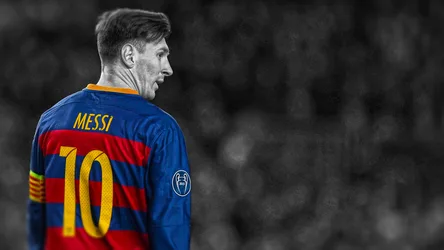 Messi in Barcelona Kit Profile View - free sports wallpaper 1920×1080