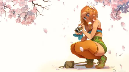 Spring Photographer: Candid Moments Under Cherry Blossoms - free anime wallpaper 3840×2160