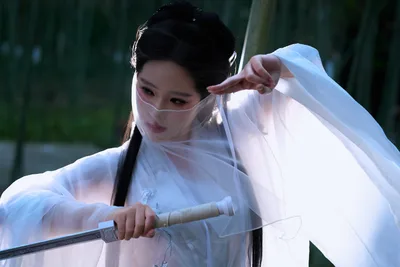 Woman in White Veil Holding Sword Outdoors - free people & portraits wallpaper 3888×2592