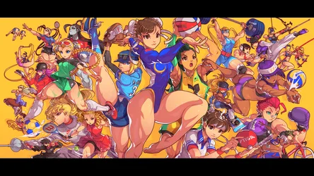 Street Fighter: Champions of the World - free fantasy wallpaper 2560×1440