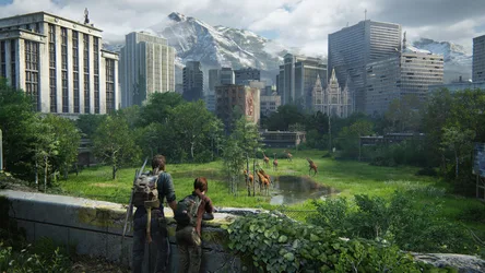 Post-Apocalyptic City Reclaimed By Nature With Survivors - free gaming wallpaper 3840×2160
