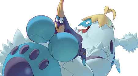 Crabrawler and Crabominable: Icy Claws Look Back - free gaming wallpaper 3000×1662
