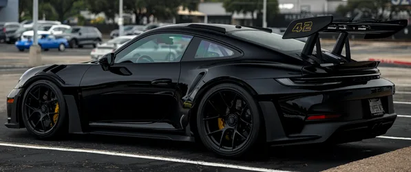 Black Porsche 911 GT3 RS Track Beast - free wallpaper 3440×1440