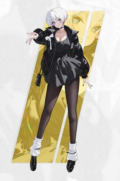 Liliweiss: Tactical Grace in Black - free anime wallpaper 3000×4500