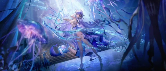Cantarella's Luminescent Waters - free anime wallpaper 6000×2572