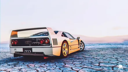 Luxury Sports Car Parked in Shallow Ocean Water - free cars & vehicles wallpaper 1920×1085
