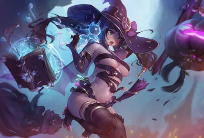 Mona the Witch from Genshin Impact - free wallpaper 4096×2760