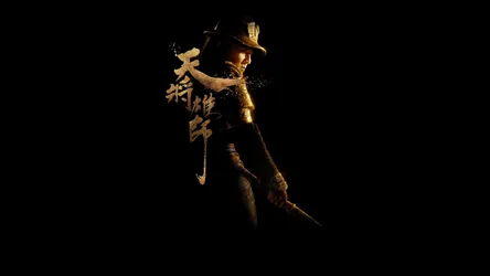 Golden Warrior in Traditional Armor Against Black Background - free movies & tv wallpaper 1920×1080